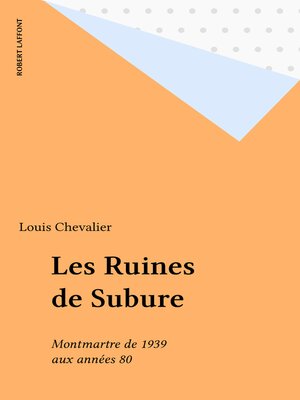 cover image of Les Ruines de Subure